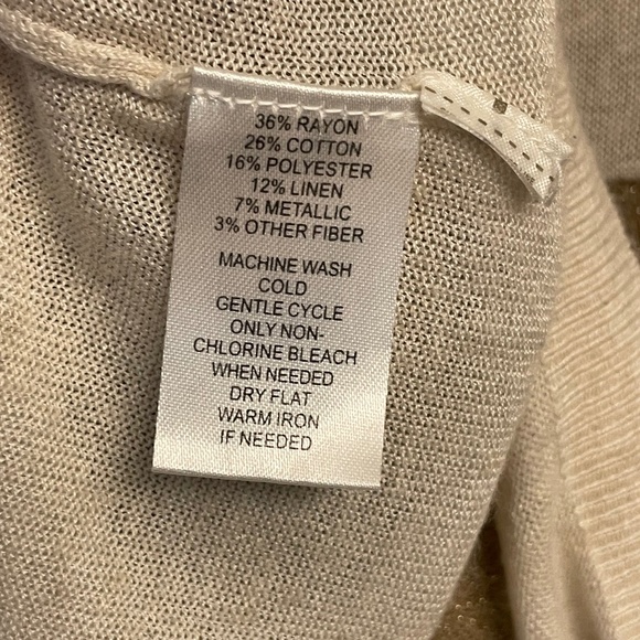 LOFT V- neck Metallic S/S Sweater - Picture 10 of 10